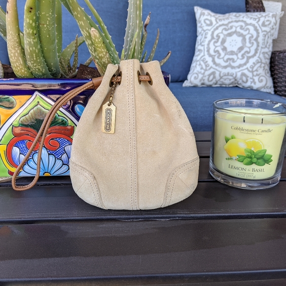 Coach Handbags - COACH suede wristlet
